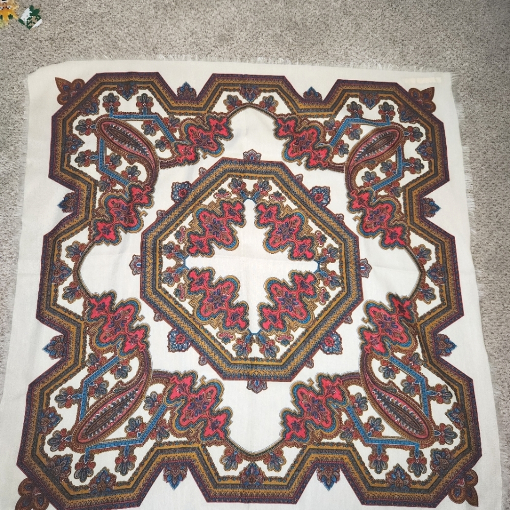 Vintage Avon Scarf in Vibrant Pattern